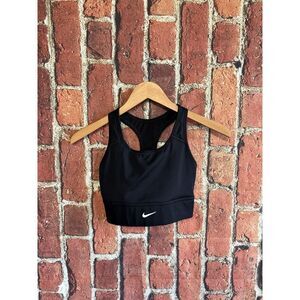 Nike Sportswear Womens Black Athletic Sports Bra Size Small Dri-Fit
